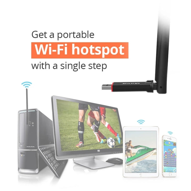 Tenda U6 Portable 300Mbps Wireless USB WiFi Adapter External Receiver Network Card with 6dBi External Antenna, U6 Tenda U6 Portable 300Mbps Wireless USB WiFi Adapter External Receiver Network Card with 6dBi External Antenna, U6